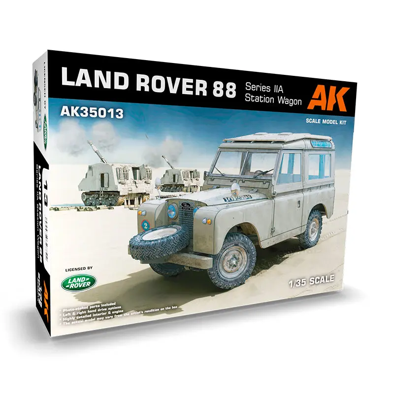 AK Interactive Land Rover 88 Series IIA Station Wagon 1/35 Scale Model Kit