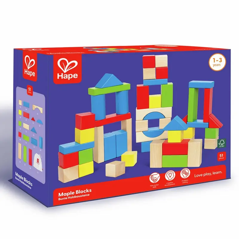 Hape Maple Blocks Toddler Toy