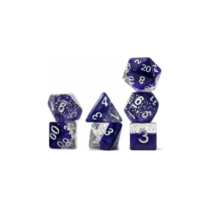 Halfsies Dice Glitter Edition - Purple