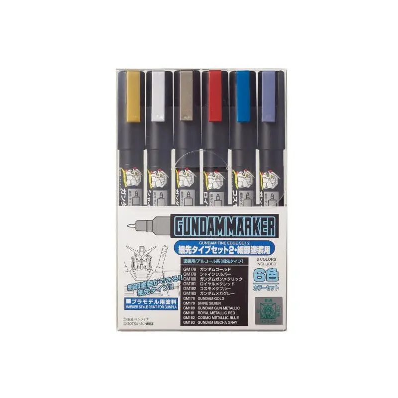 Gundam Marker Fine Edge Set 2