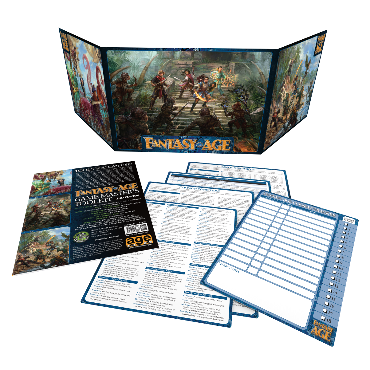 Green Ronin Fantasy Age RPG Game Masters Tool Kit