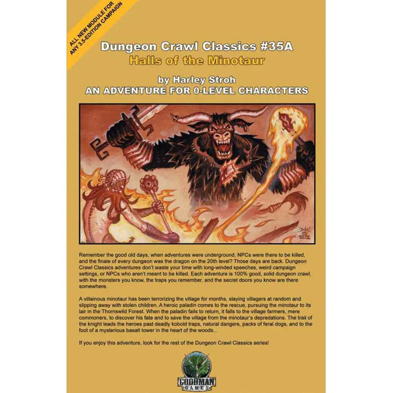 Goodman Games Dungeon Crawl Classics - 35A - Mini Halls of The Minotaur
