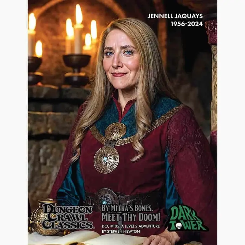Goodman Games Dungeon Crawl Classics RPG: #105 By Mitras Bones, Meet Thy Doom! - Jennell Jaquays Variant Cover