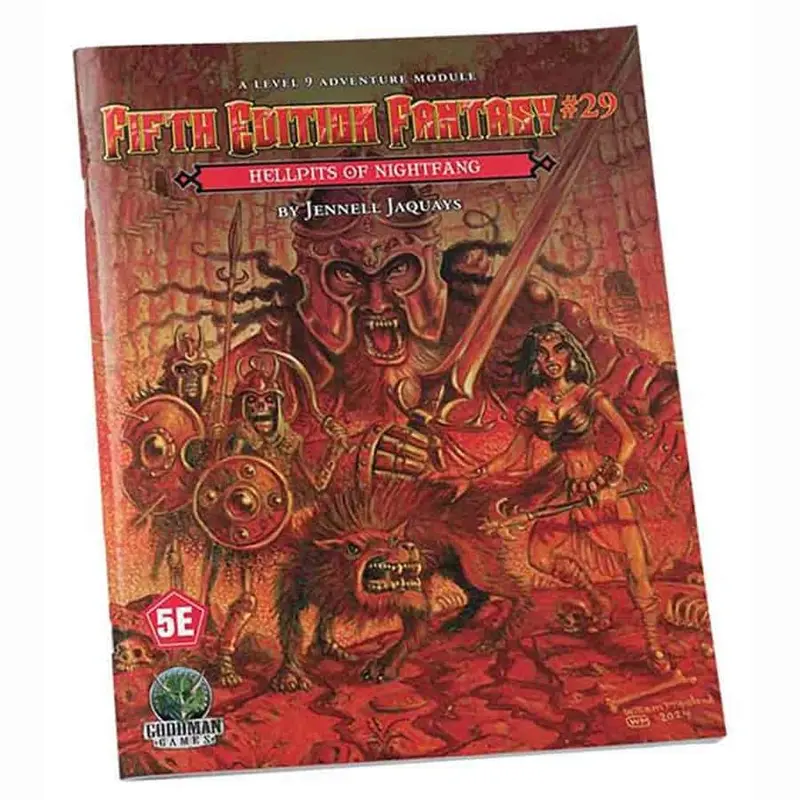 Goodman Games Dungeons & Dragons 5th Edition Fantasy #29: Hellpits of Nightfang Book