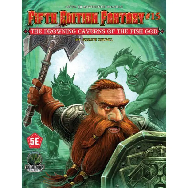 Goodman Games Fifth Edition Fantasy Adventure #15 - Drowning Caverns of The Fish God