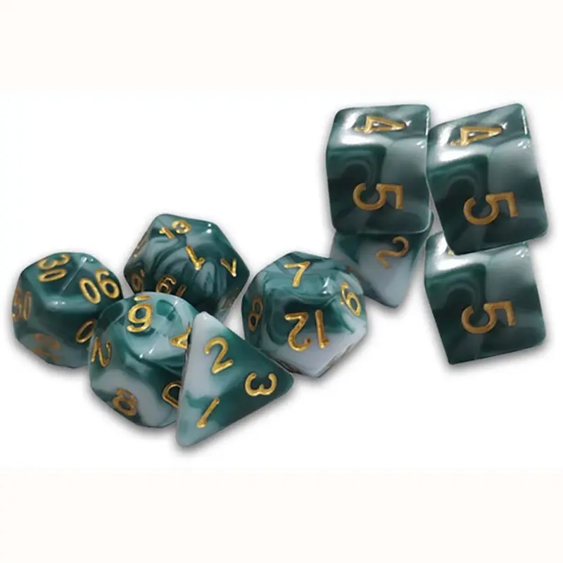 Goodman - Dungeon Crawl Classics DCC RPG Thracian Smoky Sacrifice Traditional Dice 9-Piece Set
