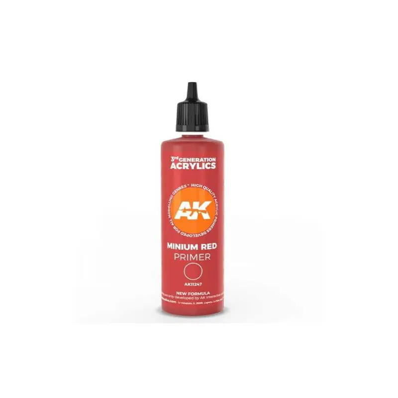 AK Interactive 3Gen Primers - Minimum red surface Primer 100ML