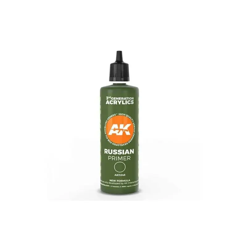 AK Interactive 3Gen Primers - Russian green surface Primer 100ML