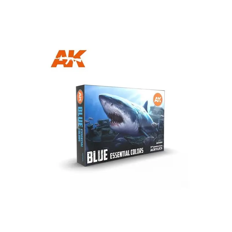 Ak Interactive 3Gen Sets - Blue Essential Colors