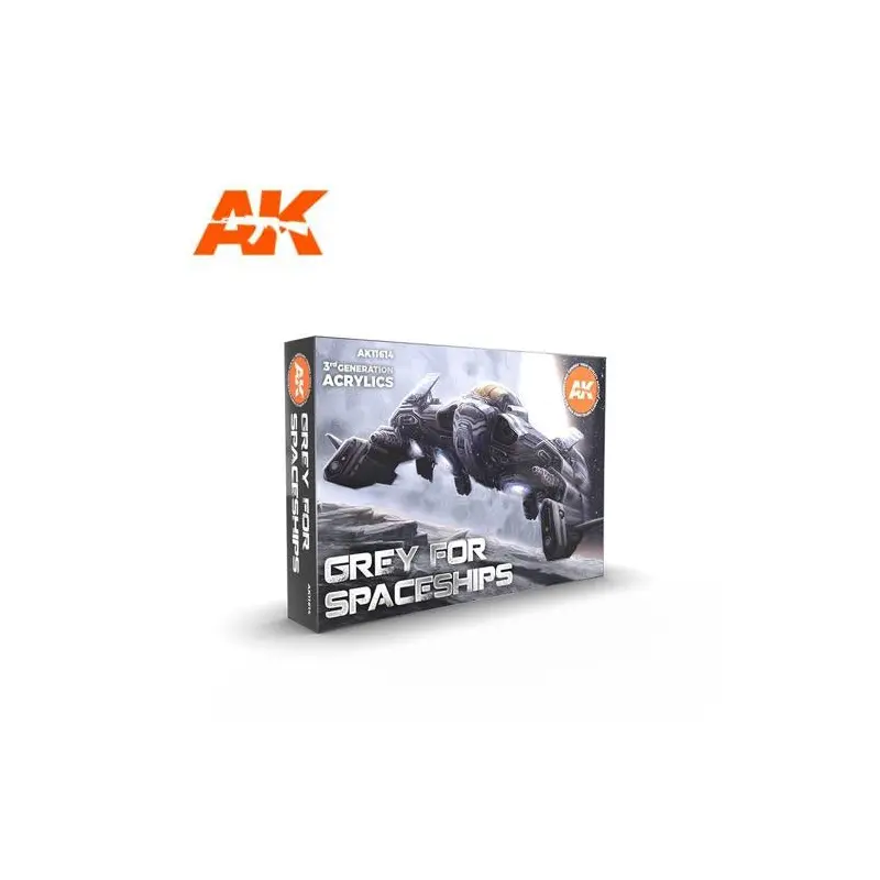 Ak Interactive 3Gen Sets - Grey For Spaceships