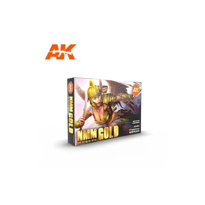Ak Interactive 3Gen Sets - Non Metallic Metal - Gold