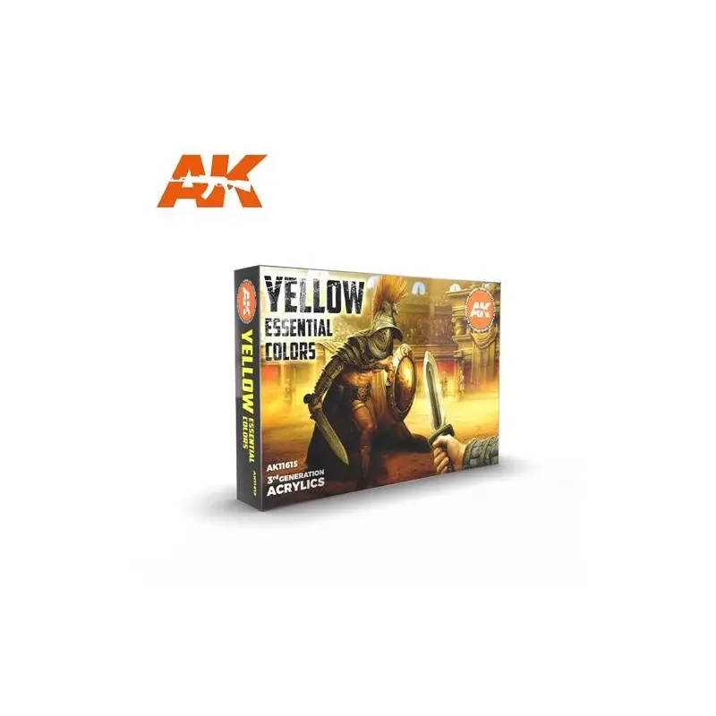 Ak Interactive 3Gen Sets - Yellow Essential Colors
