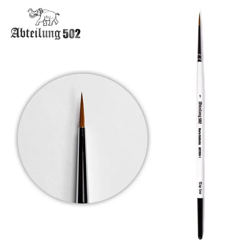 AK Interactive Abteilung Top Line Pincel Marta Kolinsky 1 Brush