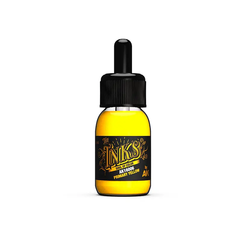 AK Interactive Acrylic Ink 30ml - Primary Yellow