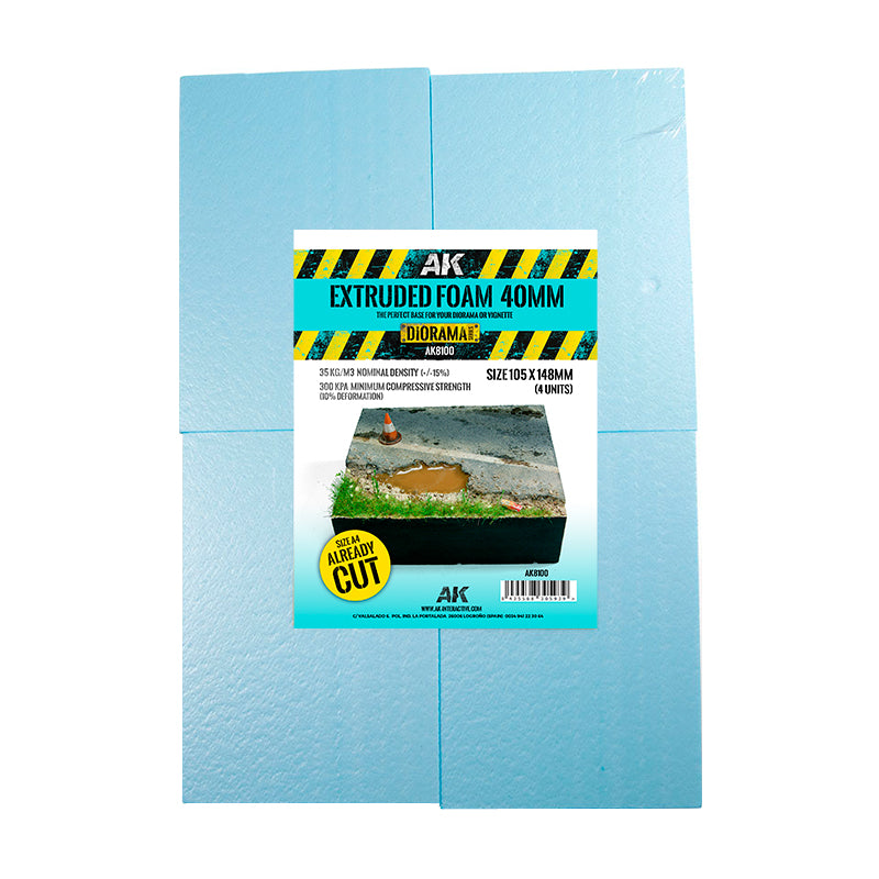 AK Interactive Already Cut Extruded Foam 105 x 148mm