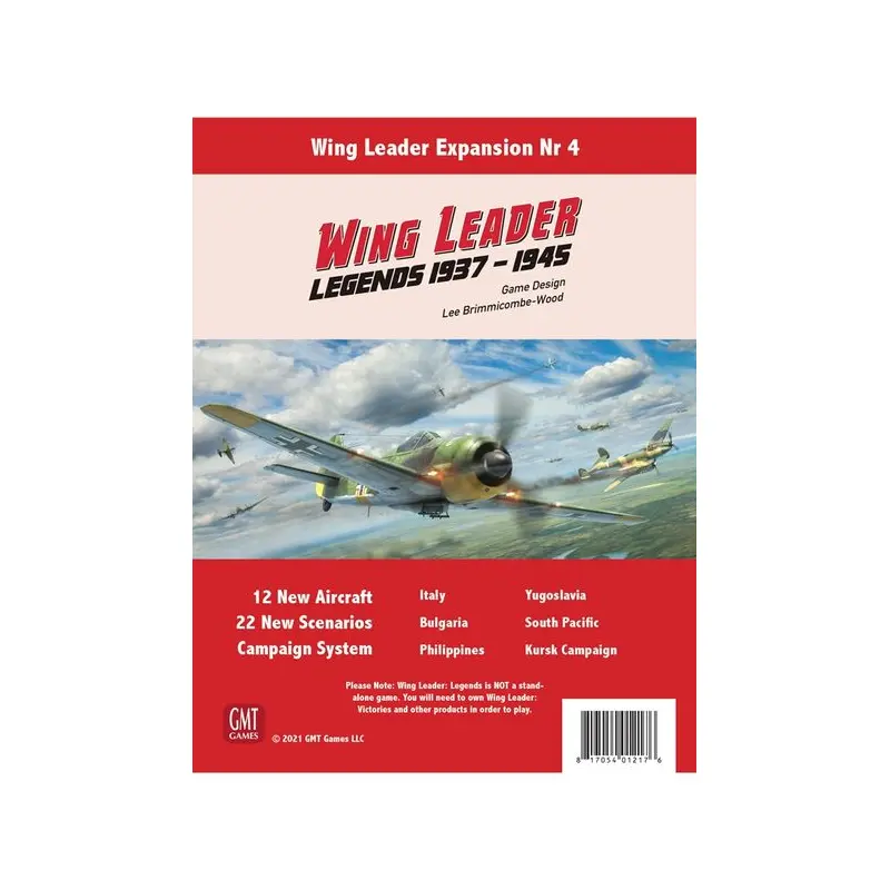 GMT Games - Legends Expansion for Wing Leader