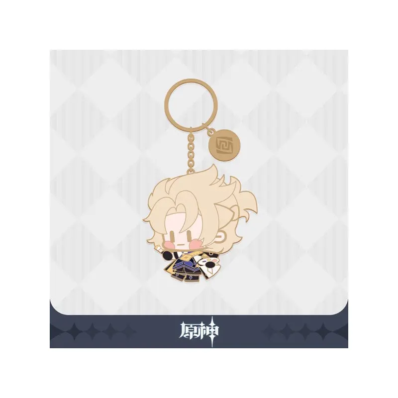 Genshin Impact Metallic Character Keychain - Albedo