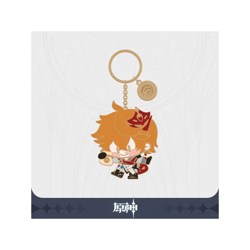 Genshin Impact Metallic Character Keychain - Tartaglia