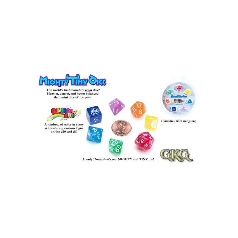 Gatekeeper Mighty Tiny Dice - Rainbow Bits