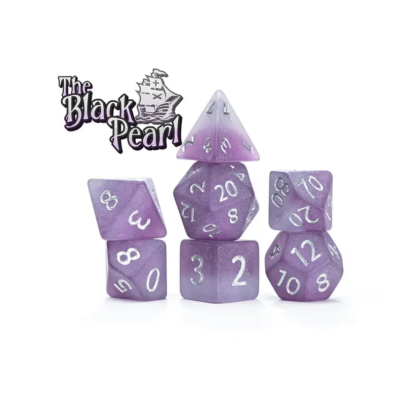 Gatekeeper Sea Glass Dice - The Black Pearl (Preorder)