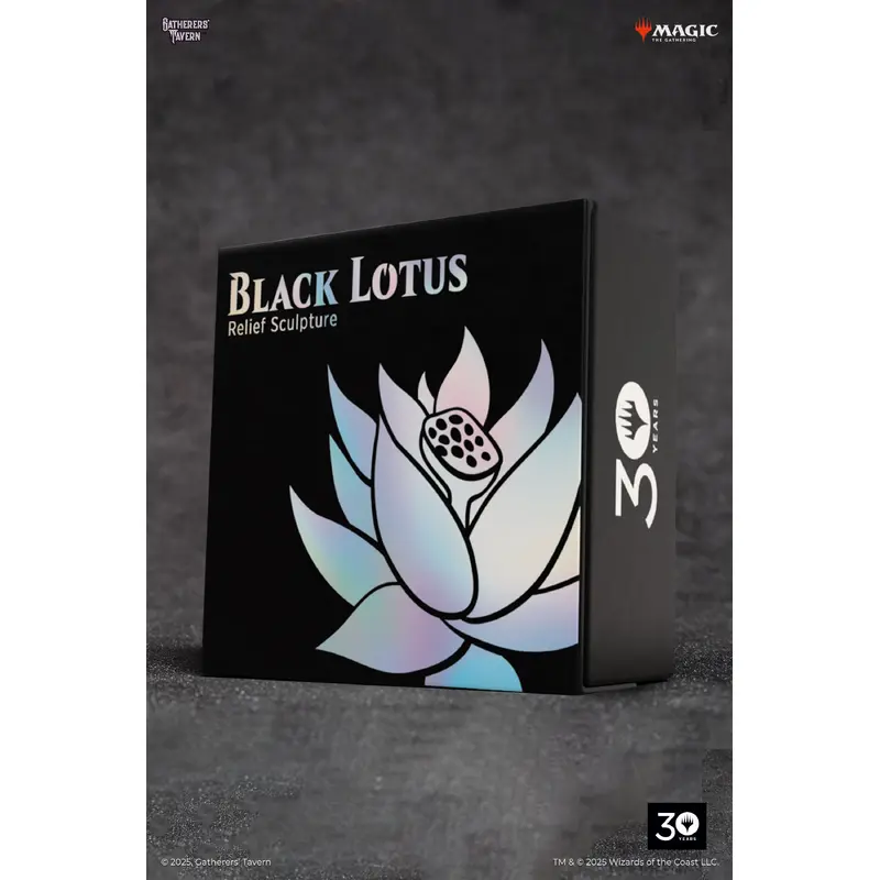 Gatherers Tavern Black Lotus Relief Sculpture