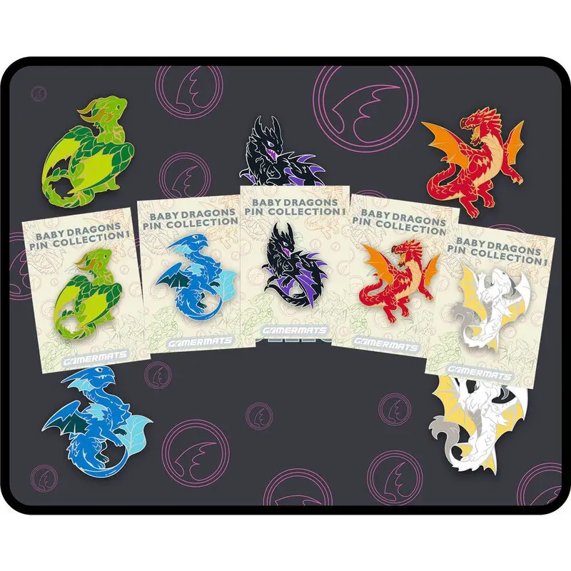 GamerMats: Baby Dragons Complete Pin Set - Preorder