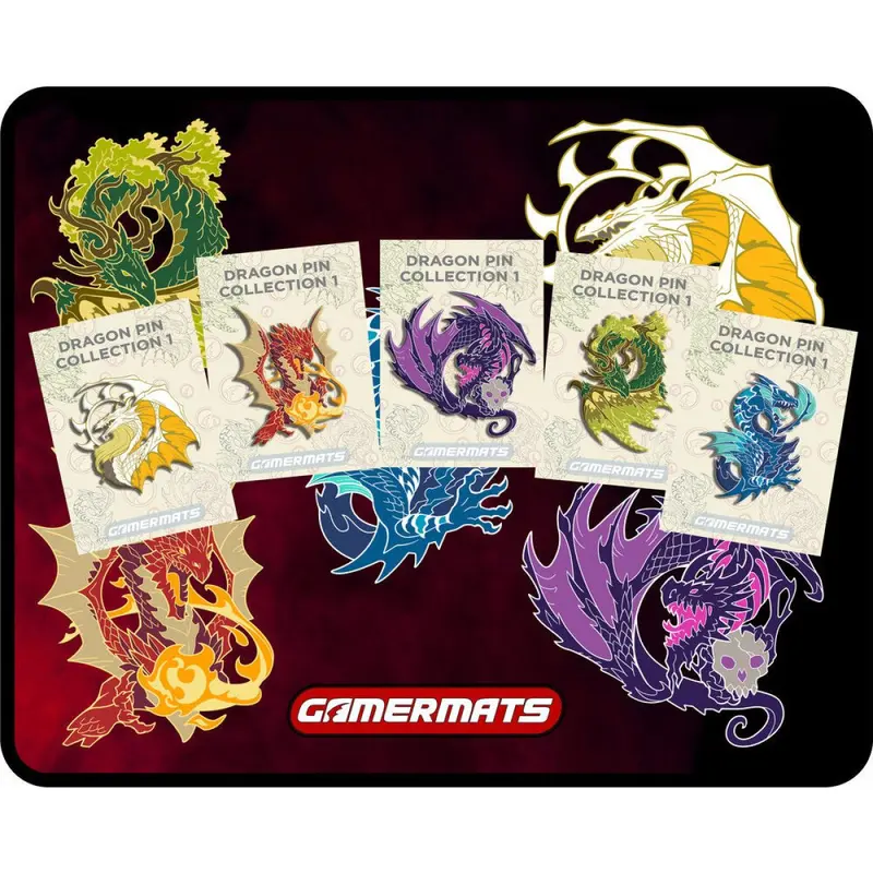 GamerMats: Dragons Complete Pin Set - Preorder