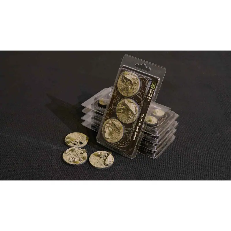 Gamers Grass: Bases: Arid Steppe Bases (Round 50mm (x3))