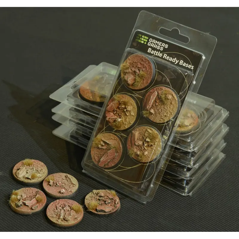 Gamers Grass: Bases: Badlands Bases (Round 40mm (x5))