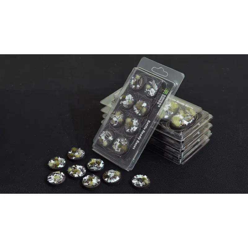 Gamers Grass: Bases: Winter Bases (Round 32mm (x8))