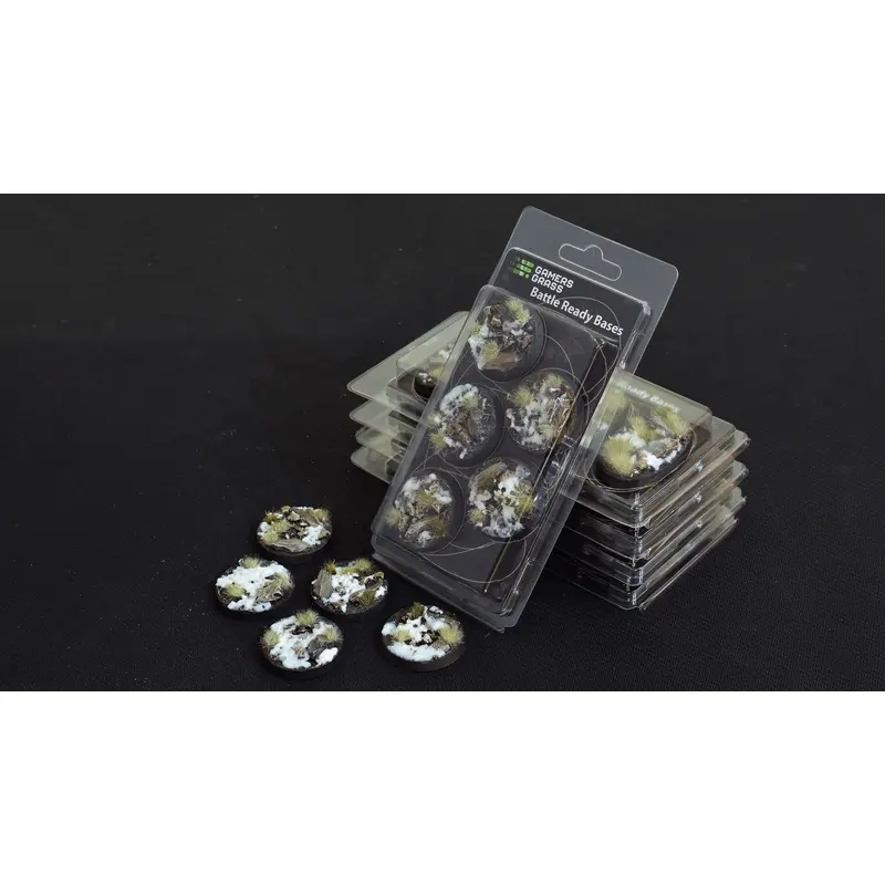 Gamers Grass: Bases: Winter Bases (Round 40mm (x5))