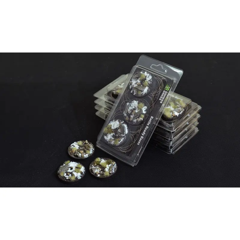Gamers Grass: Bases: Winter Bases (Round 50mm (x3))