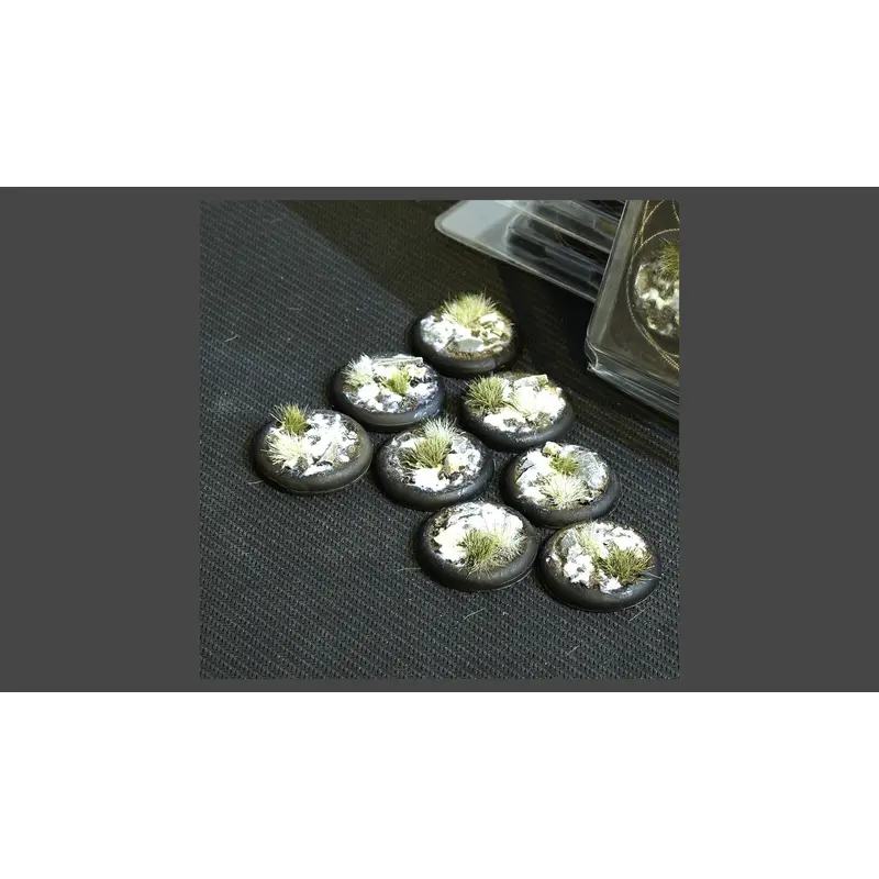 Gamers Grass: Bases: Winter Bases (RoundLip 30mm (x8)