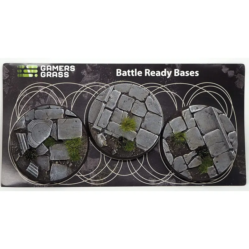 Gamers Grass - Battle Ready Bases - Temple - Round 50mm (x3)