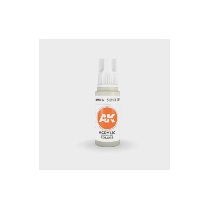 AK Interactive 3Gen Acrylics - Silver Grey 17ml