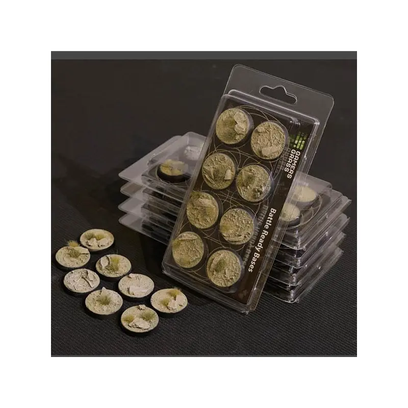 Gamer Grass Bases: Arid Steppe bases ( round 30mm (x8))