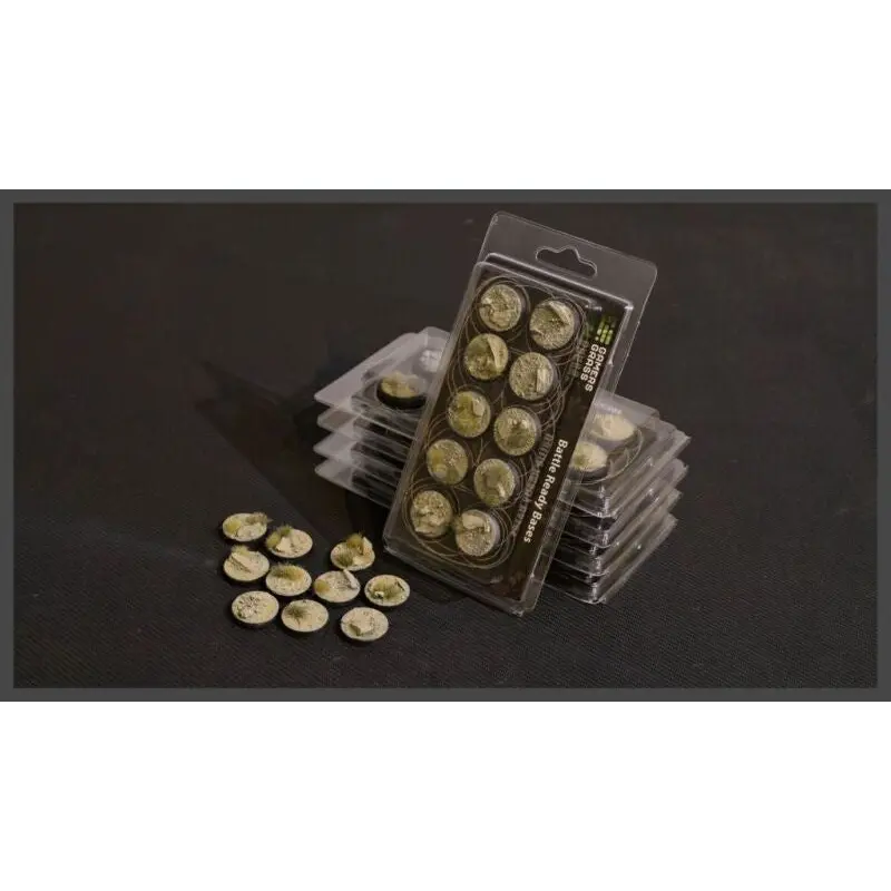 Gamer Grass Bases: Arid Steppe ( round 25mm (x10))