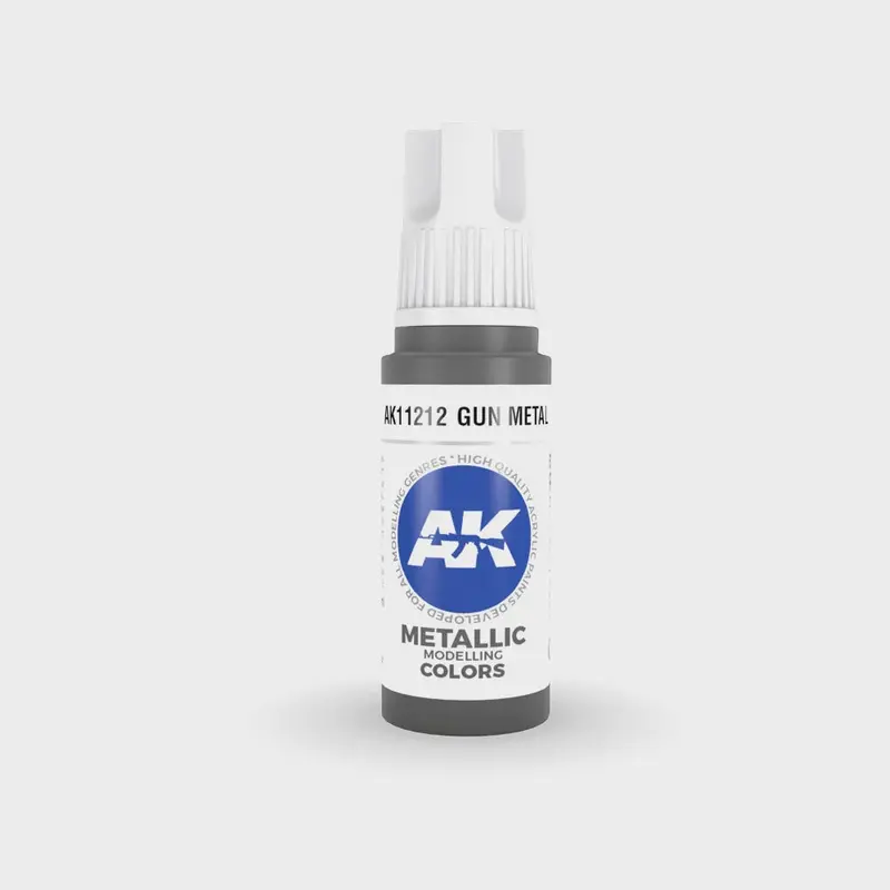 AK Interactive 3Gen Acrylics - Gun Metal 17ml