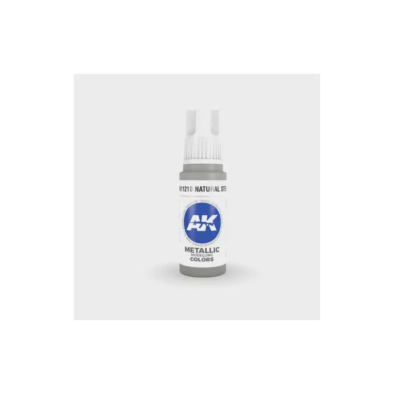 AK Interactive 3Gen Acrylics - Natural Steel 17ml