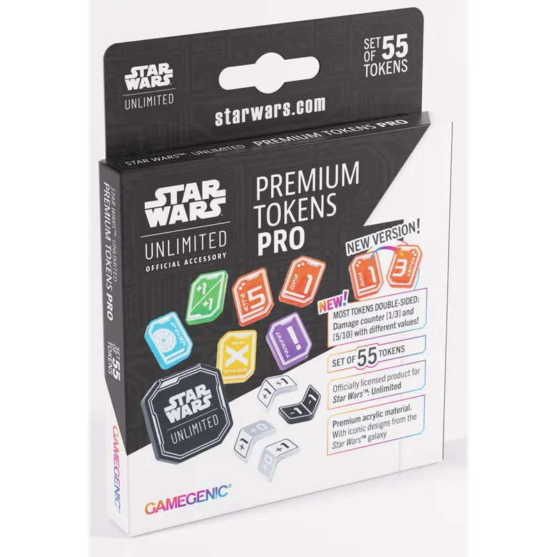Gamegenic Star Wars Unlimited Acrylic Tokens PRO