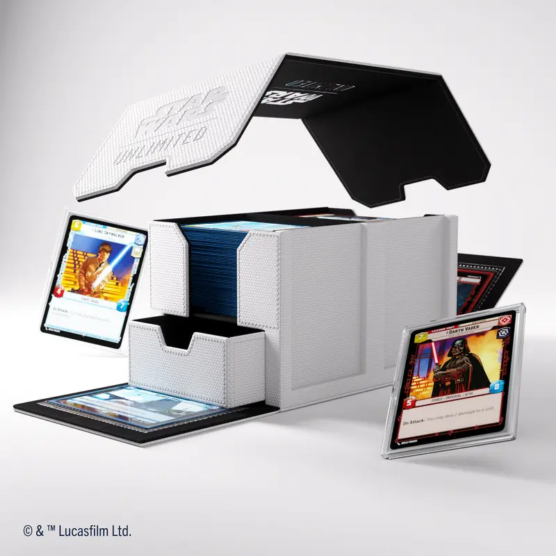Gamegenic Double Deck Pod - Star Wars Unlimited - White