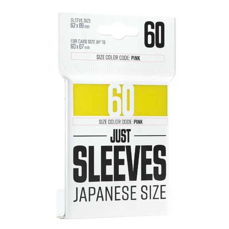 Gamegenic Japanese Size Just Sleeves 60-Piece Set - Yellow