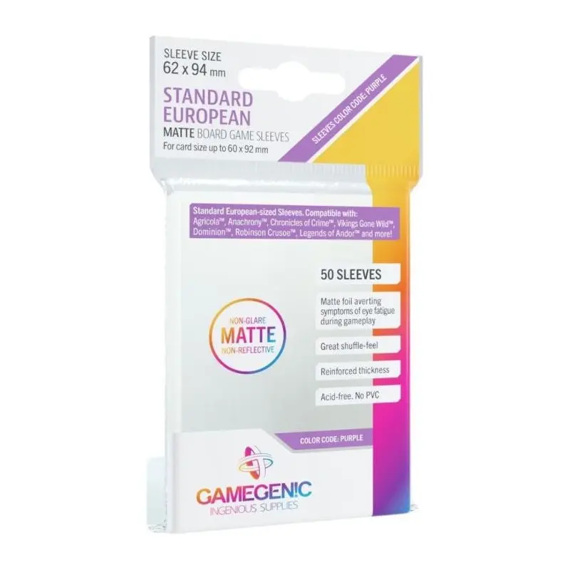 Gamegenic Matte Board Sleeves - Standard European