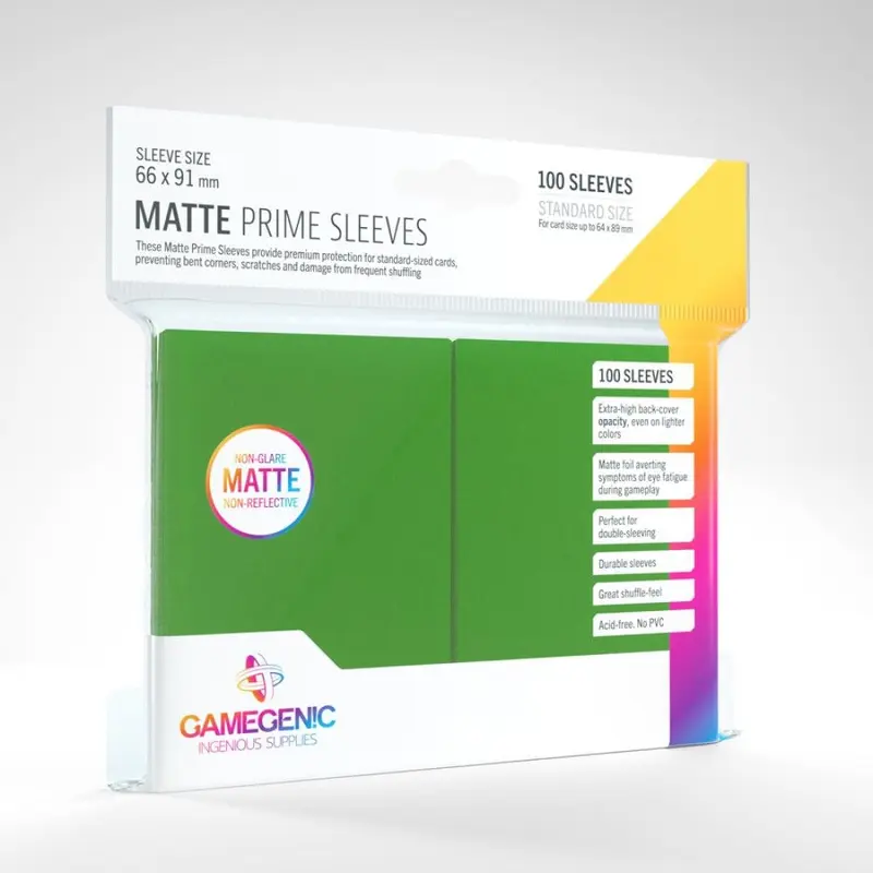 Gamegenic Matte Prime Standard Size (100) - Green