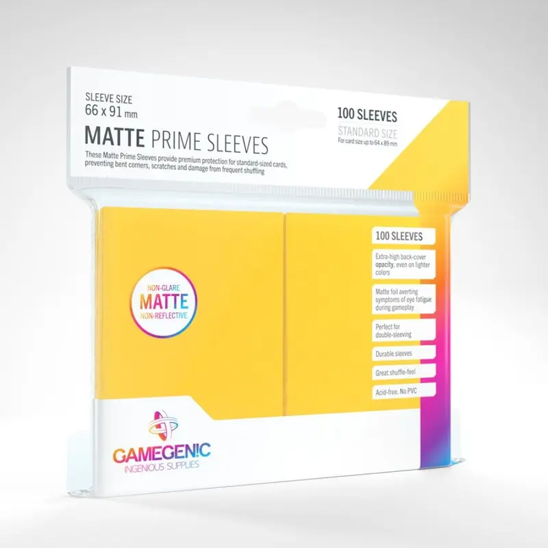 Gamegenic Matte Prime Standard Size (100) - Yellow