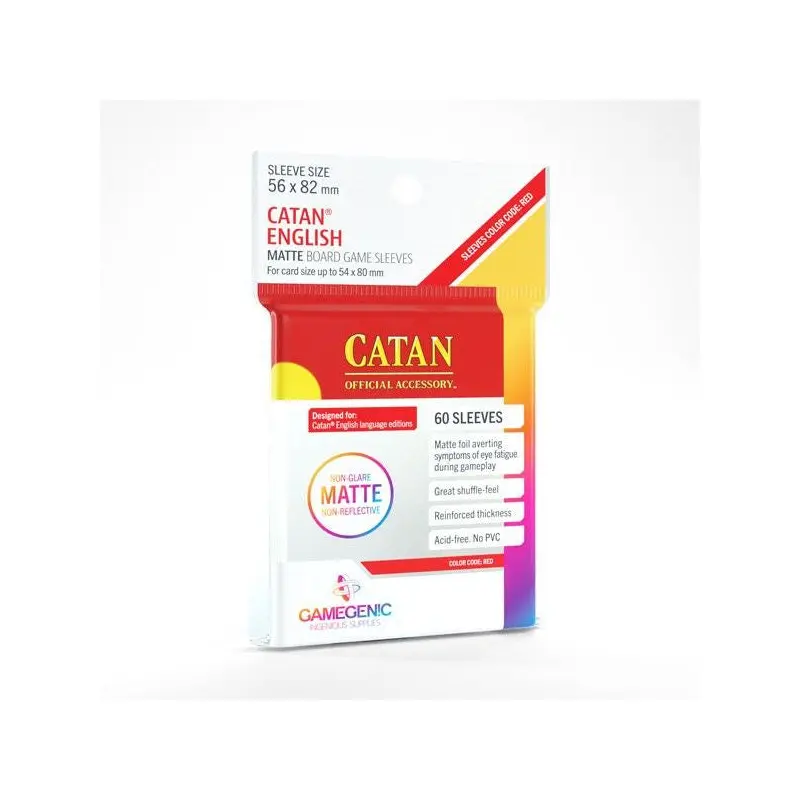 Gamegenic Prime Board Game sleeves - Catan English (56mm x 82mm) (60 sleeves per pack)