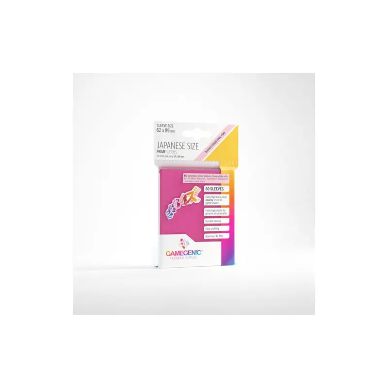 Gamegenic Prime Japanese Sized Sleeves (60) - Pink
