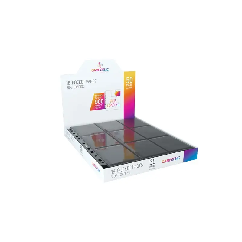 Gamegenic Sideloading 18 Pocket Pages Display Black