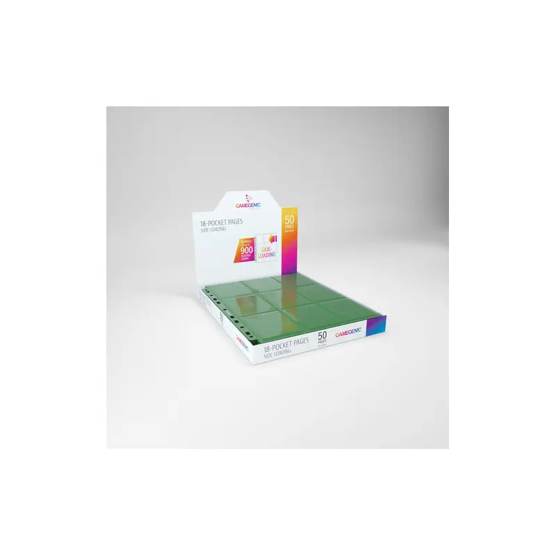 Gamegenic Sideloading 18 Pocket Pages Display Green