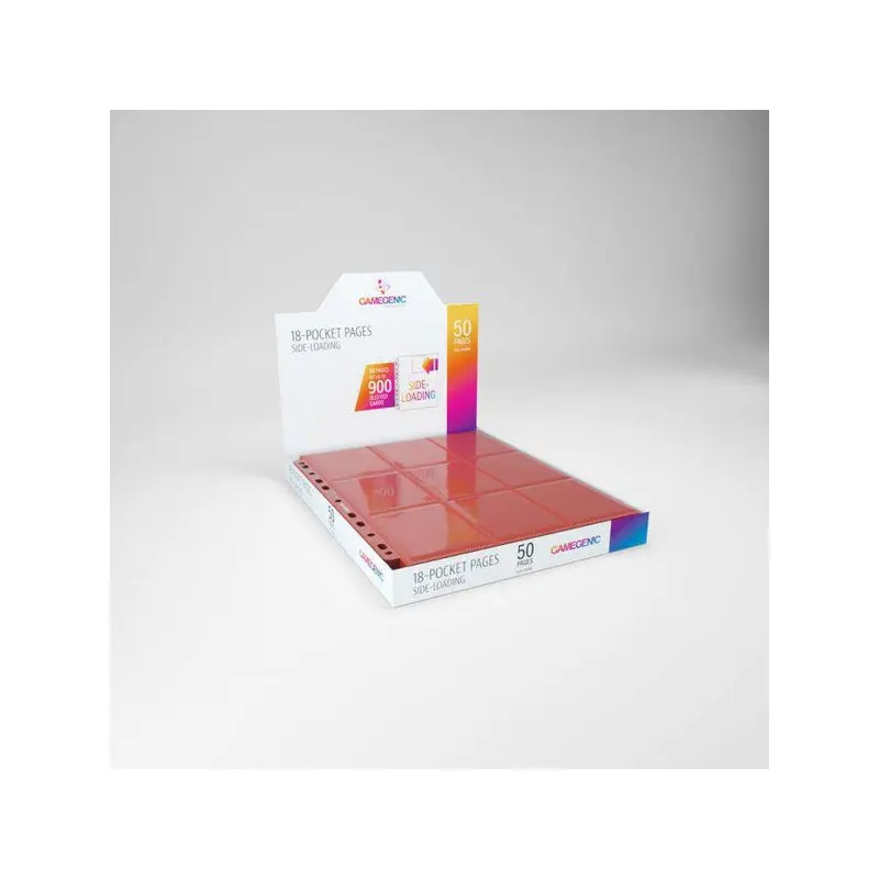 Gamegenic Sideloading 18 Pocket Pages Display Red